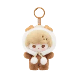 POP MART-POP BEAN – Colección"Suave y Acogedor"Colgante de Peluche en Cajas Misteriosas - DIMOO Oveja Lanuda