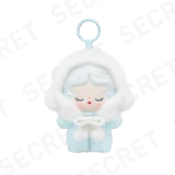 POP MART-POP BEAN – Colección"Suave y Acogedor"Colgante de Peluche en Cajas Misteriosas - SKULLPANDA Muñeco de Nieve Peludo(Secreto)