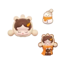POP MART-POP BEAN Fluffy & Cozy Series-Decorative Charm Blind Box - SKULLPANDA Snug Scarf