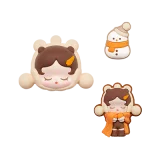POP MART-POP BEAN Fluffy & Cozy Series-Decorative Charm Blind Box - SKULLPANDA Snug Scarf