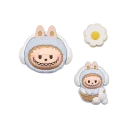 POP MART-POP BEAN Fluffy & Cozy Series-Decorative Charm Blind Box - LABUBU Toasty Snow Baby