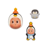 POP MART-POP BEAN Fluffy & Cozy Series-Decorative Charm Blind Box - Twinkle Twinkle Cozy Penguin