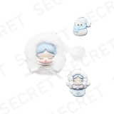POP MART-POP BEAN Fluffy & Cozy Series-Decorative Charm Blind Box - SKULLPANDA Fuzzy Snowman (Secret)