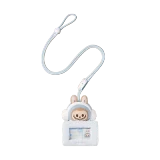 POP MART-POP BEAN – Colección"Suave y Acogedor"Portatarjetas en Cajas Misteriosas - LABUBU Bebé de Nieve Acogedor