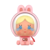 POP MART-CRYBABY Colección"LLORANDO A LA LUNA-SENTANDO"Figuras en Cajas Misteriosas - EL CONEJO EN LA LUNA MINI