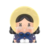 POP MART-CRYBABY Colección"LLORANDO A LA LUNA-SENTANDO"Figuras en Cajas Misteriosas - LA LUNA LLENA MINI
