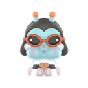 POP MART-CRYBABY CRYING TO THE MOON-SITTING SERIES FIGURES - The Outsider-Mini