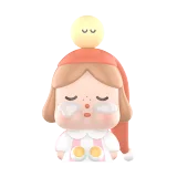 POP MART-CRYBABY Colección"LLORANDO A LA LUNA-SENTANDO"Figuras en Cajas Misteriosas - EL AMANTE DE LA LUNA MINI