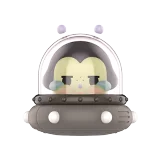 POP MART-CRYBABY Colección"LLORANDO A LA LUNA-SENTANDO"Figuras en Cajas Misteriosas - EL VIAJERO LUNAR MINI