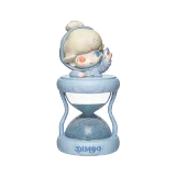 POP MART-DIMOO – Colección“Recuerdos que Atesoramos” Bolas de Cristal con Reloj de Arena Iluminado - ARCOÍRIS DESPUÉS DE LA TORMENTA