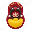 POP MART-Have a Good Run Series-Fridge Magnet Blind Box - Rising Star（Secret）