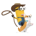 POP MART-Minions Bello World Series Figures - Ride’em Cowboy Kevin