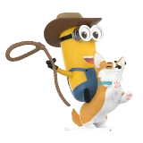 POP MART-Minions Bello World Series Figures - Ride’em Cowboy Kevin