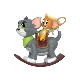 POP MART-Tom and Jerry: Funfair Series Figures - Jerry's Tom Rocking Horse