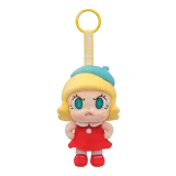 POP MART-Angry Molly - Colección"Explosión Emocional"Colgante de Peluche - Fuego Rojo