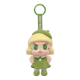 POP MART-Angry Molly - Colección"Explosión Emocional"Colgante de Peluche - Fuego Verde