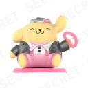 POP MART-HELLO KITTY AND FRIENDS Pink Party Series Figures - Pompompurin (Special Ver.)