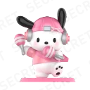 POP MART-HELLO KITTY AND FRIENDS Pink Party Series Figures - Pochacco (Special Ver.)
